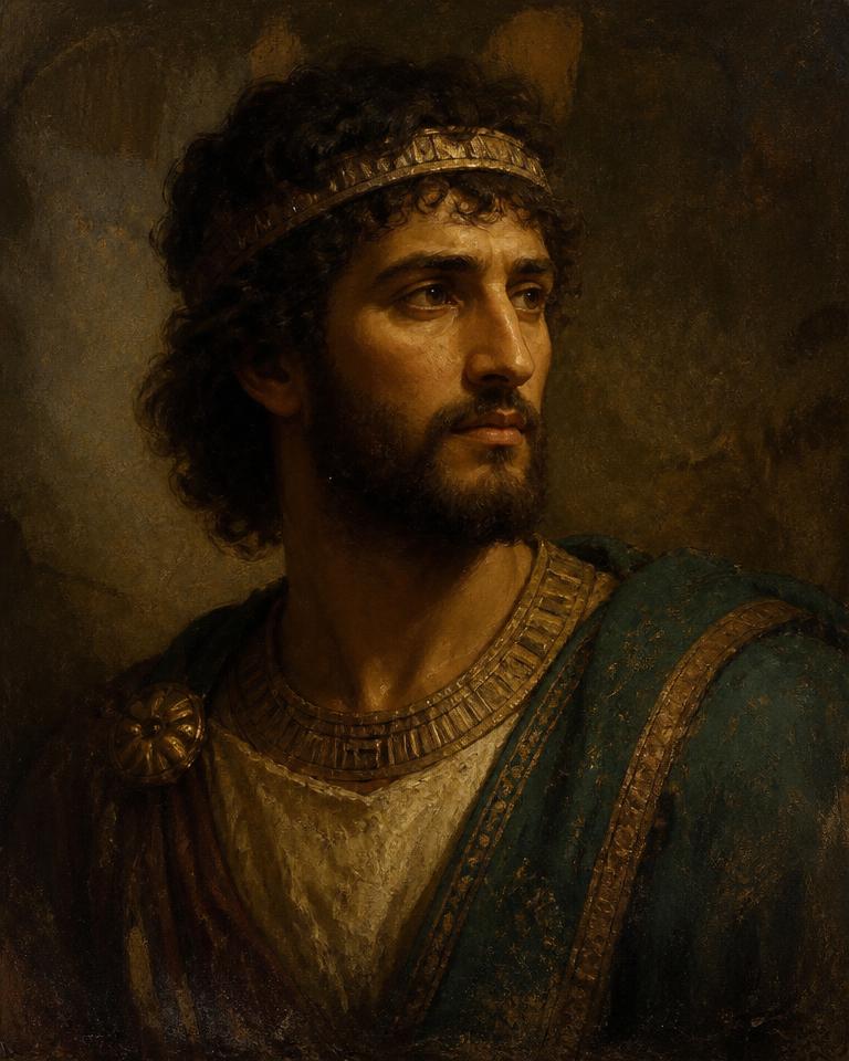 Painted portrait of Daniel
