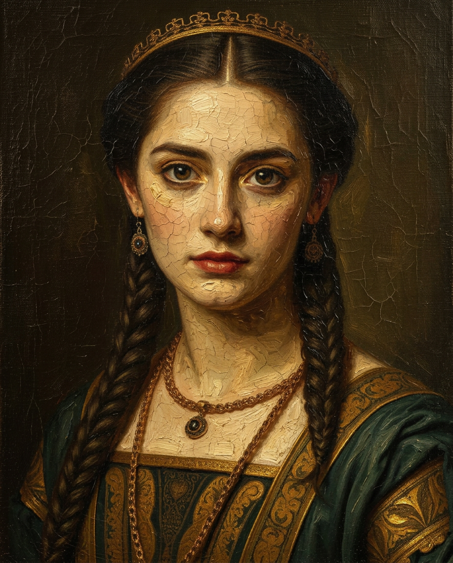 Painted portrait of Esther