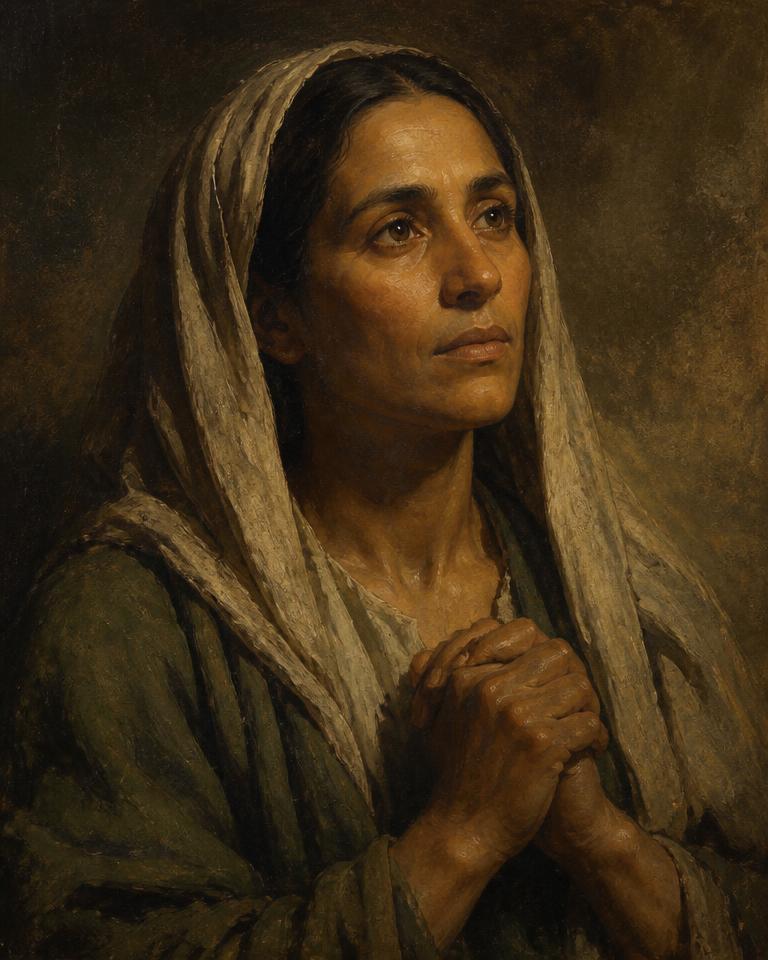 Painted portrait of Hannah
