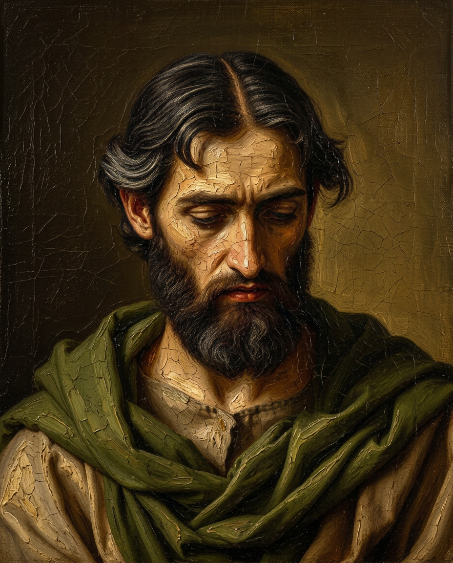 Painted portrait of James, son of Alphaeus