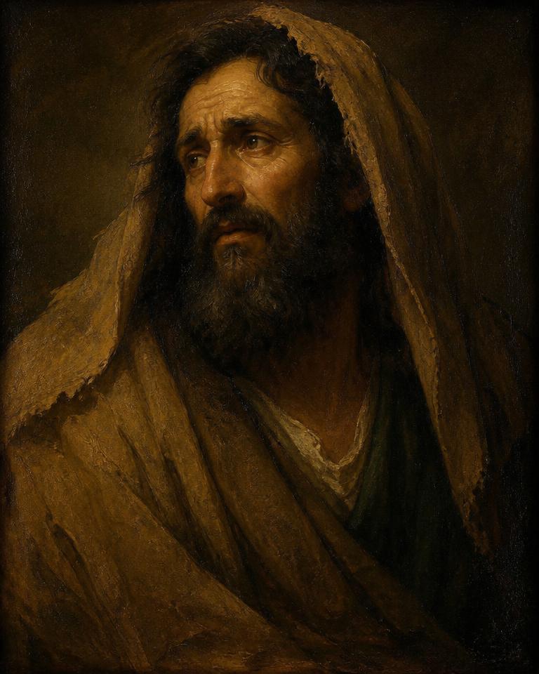 Painted portrait of Jeremiah