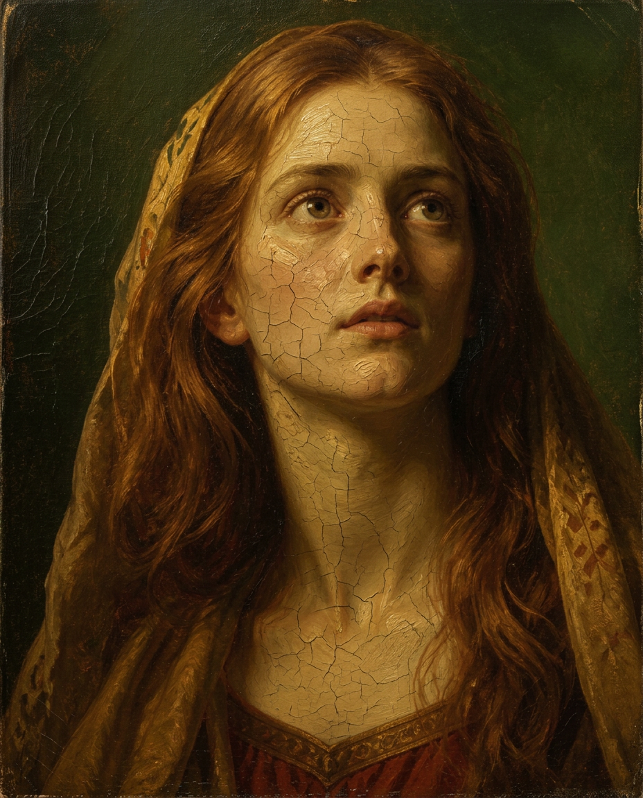 Painted portrait of Mary Magdalene