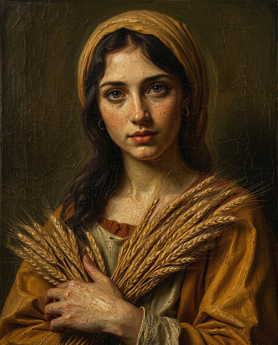 Painted portrait of Ruth