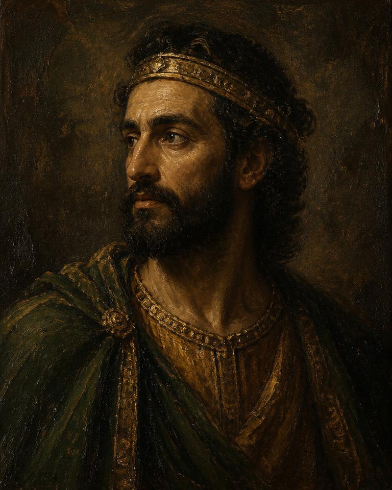 Painted portrait of Solomon